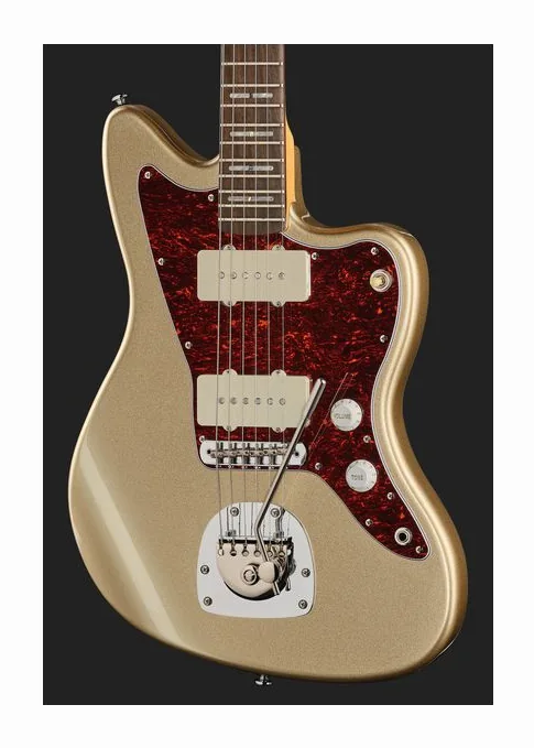 Larry Carlton J5 Champagne Gold Metallic, selector de pastillas y jack de salida