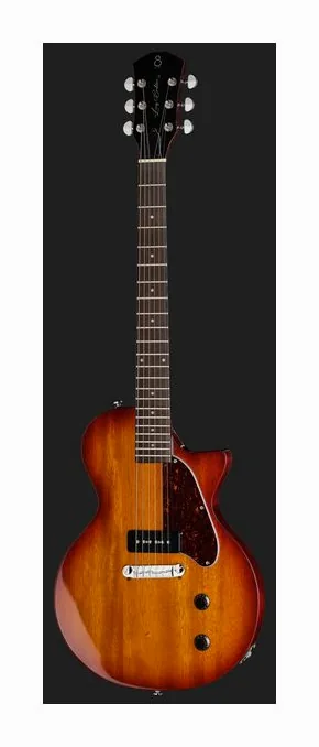 Larry Carlton L3 P90 Tobacco Sunburst, curvas del cuerpo vistas desde arriba