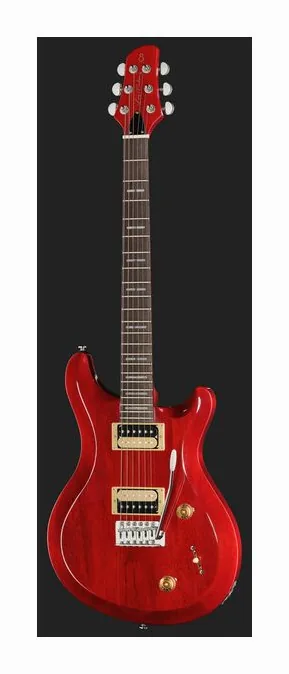 Larry Carlton Q3 Vintage Cherry, curvas del cuerpo vistas desde arriba