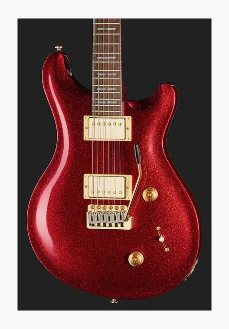 Larry Carlton Q7 Red Sparkle, mástil y diapasón vistos de lado