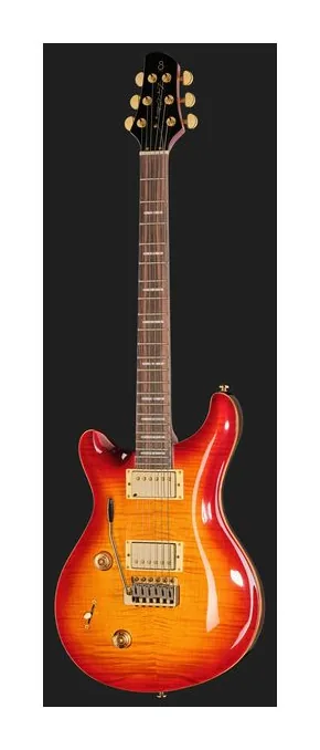 Larry Carlton Q7 Tobacco Sunburst, cuerpo y acabado en primer plano
