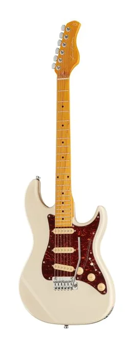 Larry Carlton S5 Olympic White en primer plano frontal