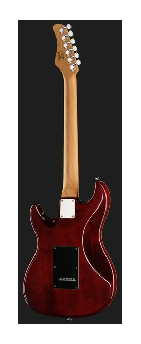 Larry Carlton S7 Ash Top Amber Burst, cejuela y primeras posiciones del diapasón