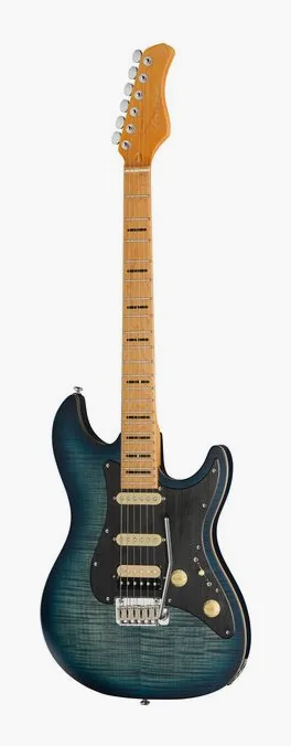 Larry Carlton S7 FM See Thru Red New Gen encuadrado de frente sobre fondo neutro