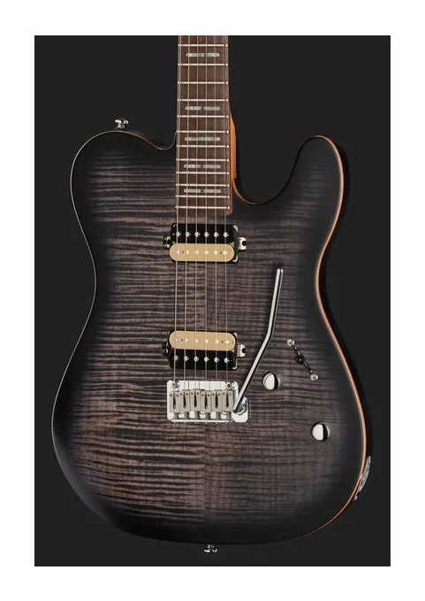 Larry Carlton T7 FM Natural Satin New Gen, mástil y diapasón vistos de lado