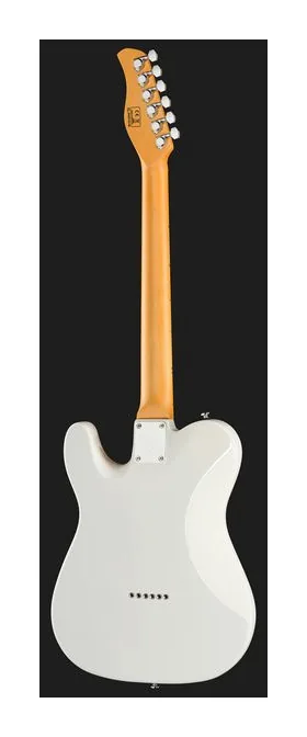Larry Carlton T7 White New Gen, cejuela y primeras posiciones del diapasón