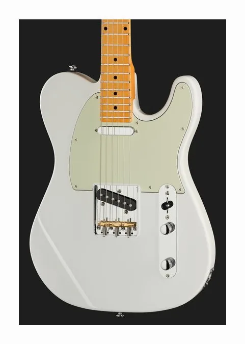 Larry Carlton T7 White New Gen, pala con clavijeros y logotipo