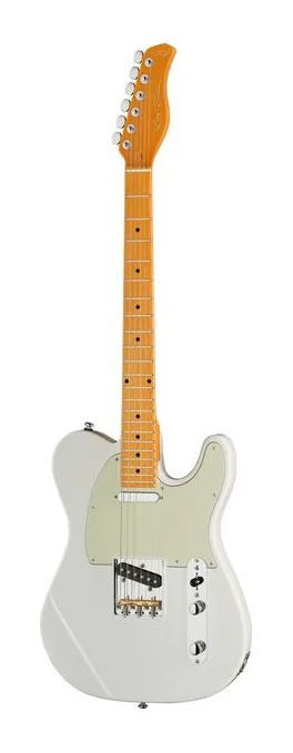 Larry Carlton T7 White New Gen encuadrado de frente sobre fondo neutro