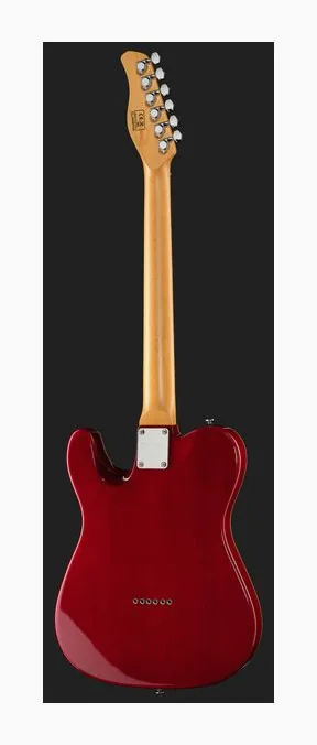 Larry Carlton T7TM See Through Red, perfil lateral del cuerpo