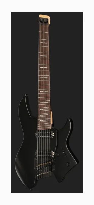 Larry Carlton X6 Headless 6 Trans Black, selector de pastillas y jack de salida