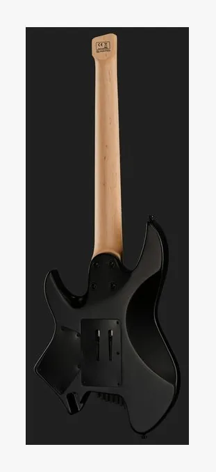 Larry Carlton X6 Headless 6 Trans Black, pastillas y mandos de control