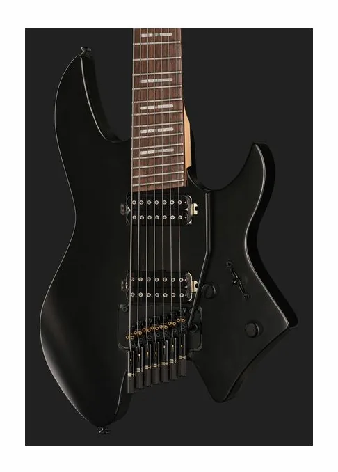 Larry Carlton X6 Headless 6 Trans Black, cuerpo y acabado en primer plano