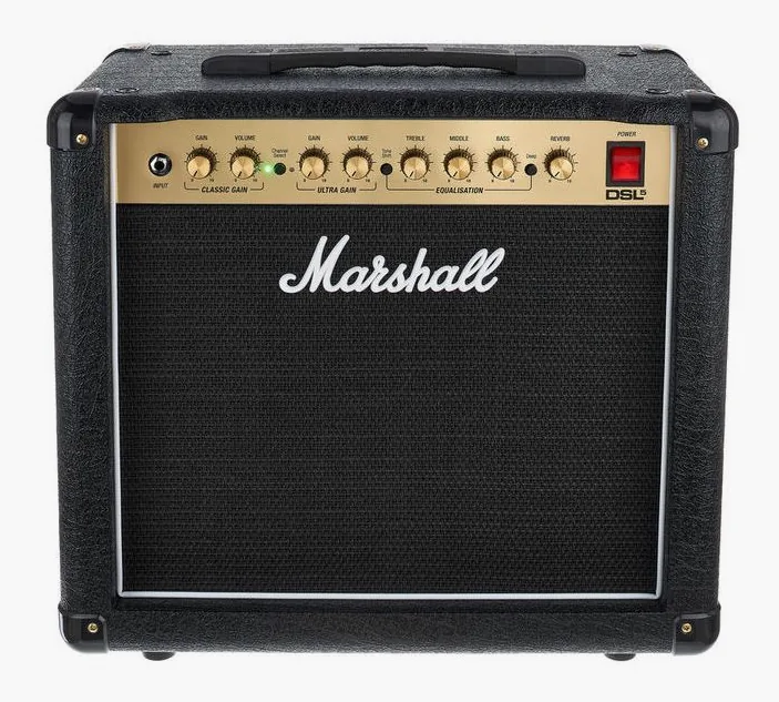 Marshall DSL5CR, panel de controles en primer plano