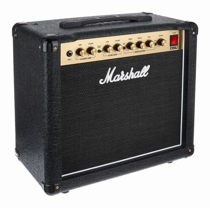 Marshall DSL5CR, vista lateral del cabezal