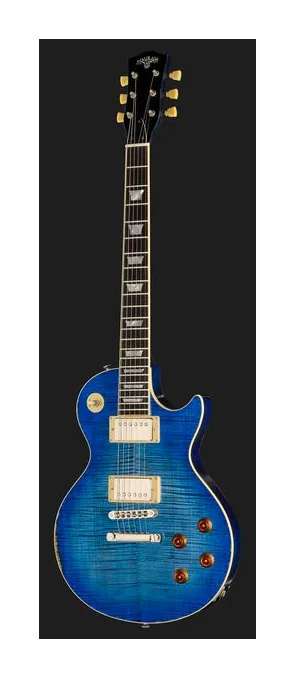 Maybach Lester Blue Burst Custom Aged, cejuela y primeras posiciones del diapasón
