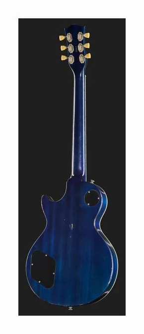 Maybach Lester Blue Burst Custom Aged, mástil y diapasón vistos de lado