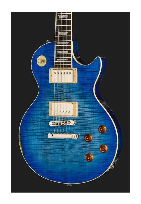 Maybach Lester Blue Burst Custom Aged, vista trasera del cuerpo