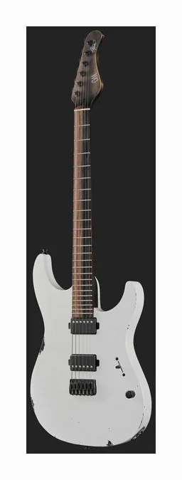 Mayones Guitars Aquila Cardinal Aged, perfil lateral del cuerpo