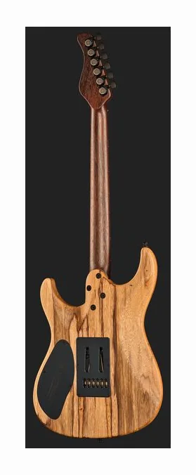 Mayones Guitars Aquila Elite V24 S6 Redwood BB, pala con clavijeros y logotipo
