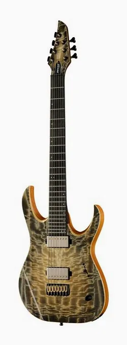 Mayones Guitars Elite 7 B26.5 NFGB fotografiado de frente