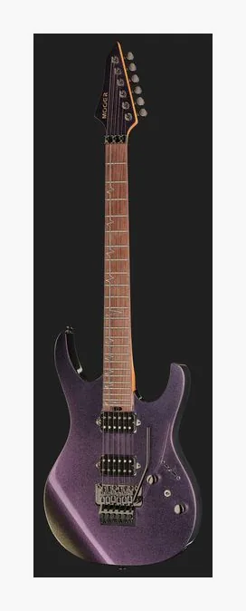 Mooer MMT100 FR Guitar Aurora Pink, cejuela y primeras posiciones del diapasón