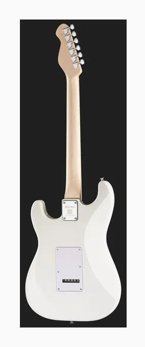 Mooer MSC11 Pro Guitar Polar White, mástil y diapasón vistos de lado