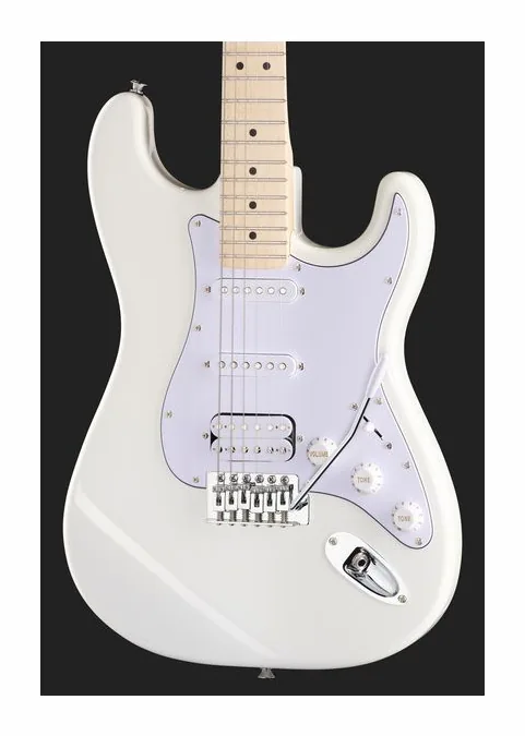 Mooer MSC11 Pro Guitar Polar White, perfil lateral del cuerpo