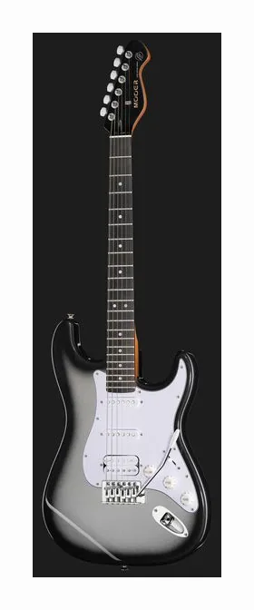 Mooer MSC12 Pro Guitar Iron Silver, perfil lateral del cuerpo