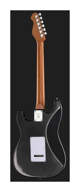 Mooer MSC12 Pro Guitar Iron Silver, cuerpo y acabado en primer plano