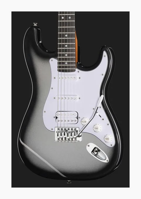 Mooer MSC12 Pro Guitar Iron Silver, perfil lateral del cuerpo
