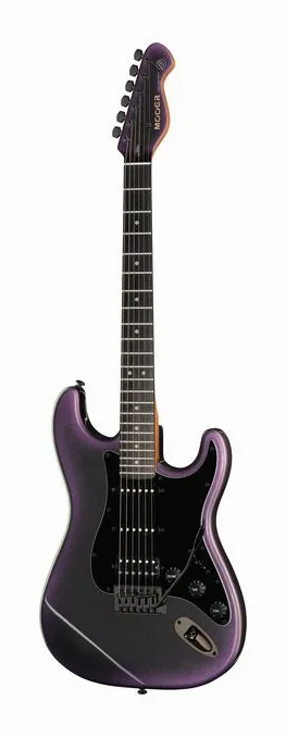 Mooer MSC18 Pro Dark Aurora Satin encuadrado de frente sobre fondo neutro