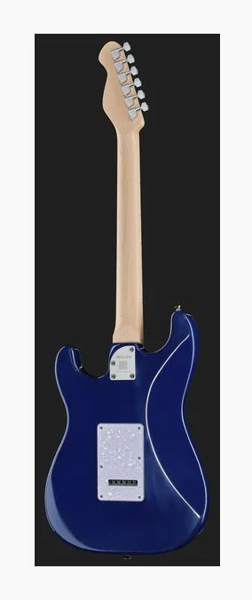 Mooer MSC30 Pro Guitar Rose Purple, cuerpo y acabado en primer plano
