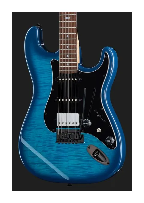 Mooer MSC31 Pro Guitar Blue Burst, pastillas y mandos de control