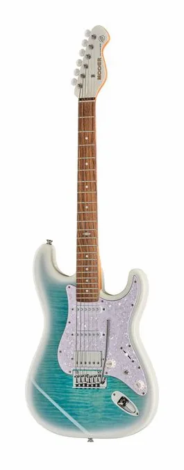 Mooer MSC41 Pro Guitar Dreamy Blue fotografiado de frente