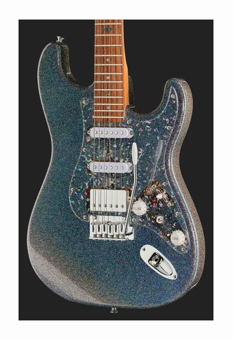 Mooer MSC50 Pro Guitar Magic Crystal, puente y clavijeros de afinación