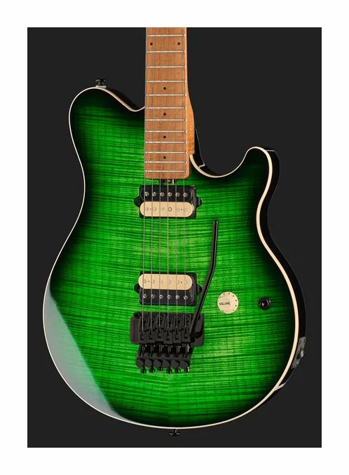 Music Man Axis Macha Flame, puente y clavijeros de afinación