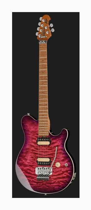 Music Man Axis Ollalieberry Quilt, curvas del cuerpo vistas desde arriba
