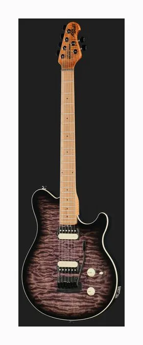 Music Man Axis Super Sport CC Quilt, curvas del cuerpo vistas desde arriba