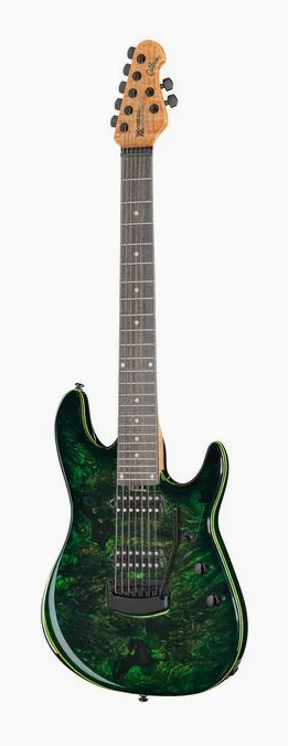 Music Man Cutlass 7 Jason Richardson KF encuadrado de frente sobre fondo neutro