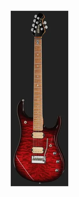 Music Man JP15 Baritone BFR Cherry CS, curvas del cuerpo vistas desde arriba