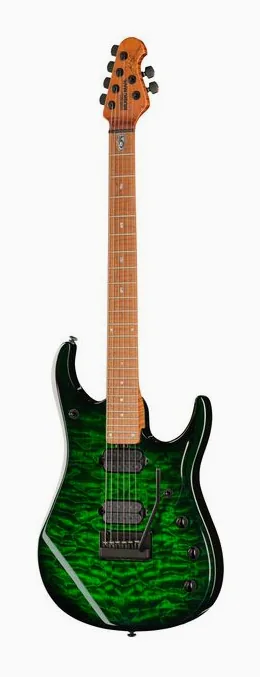 Music Man Petrucci JP15 7 Ultramarine QT fotografiado de frente
