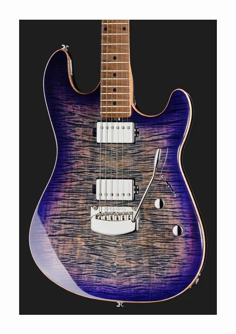 Music Man Sabre Blurple, cejuela y primeras posiciones del diapasón