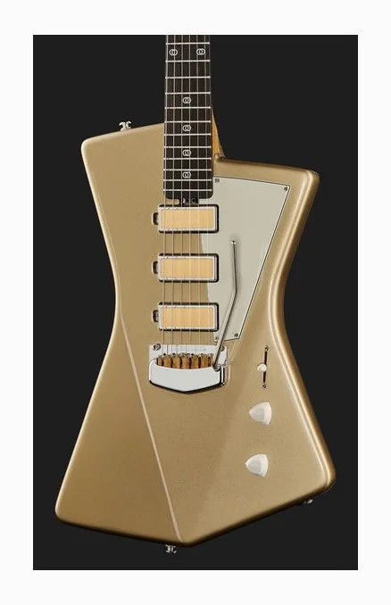Music Man ST. Vincent Goldie Cashmere, selector de pastillas y jack de salida