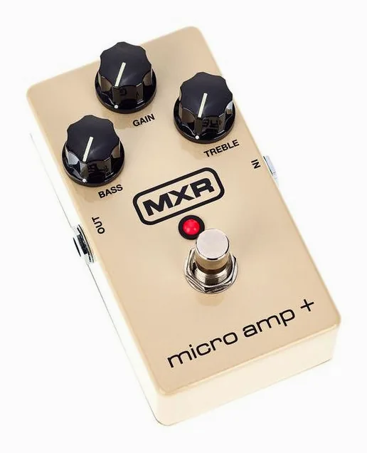 MXR M 233 Micro Amp Plus, mandos vistos desde arriba