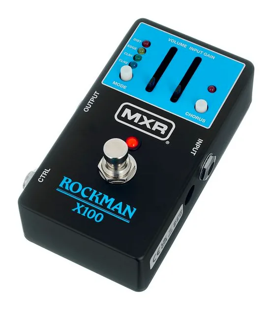 MXR Rockman X100, parte trasera con las conexiones