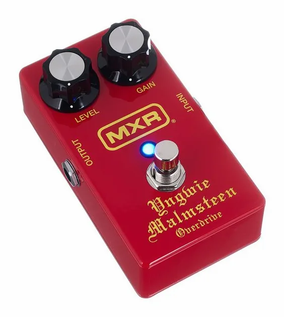 MXR Yngwie Malmsteen Overdrive Red, mandos vistos desde arriba