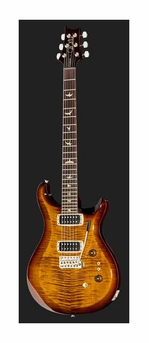 PRS S2 Custom 24-08 Black Amber, cejuela y primeras posiciones del diapasón