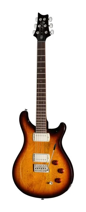 PRS SE DGT Gold Top fotografiado de frente