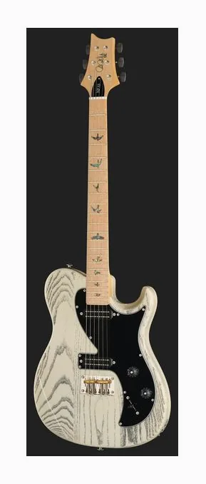 PRS SE NF 53 Pearl White, cuerpo y acabado en primer plano
