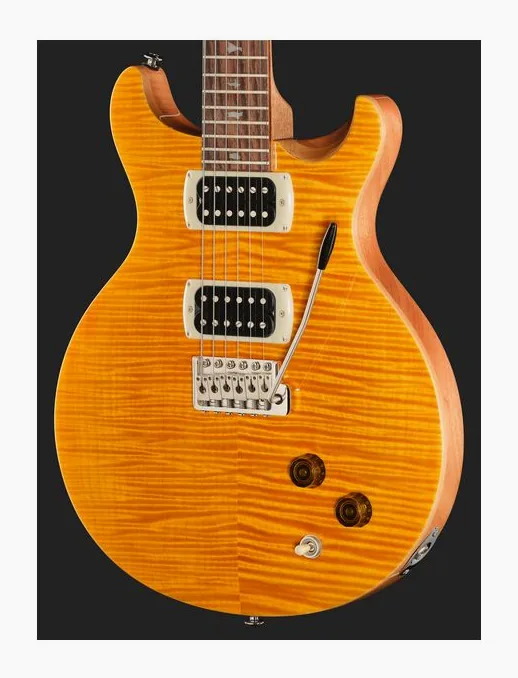 PRS SE Santana SY, cuerpo y acabado en primer plano